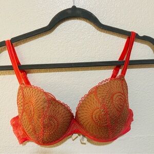 Simone Perele Vibrant Red Lace Bra